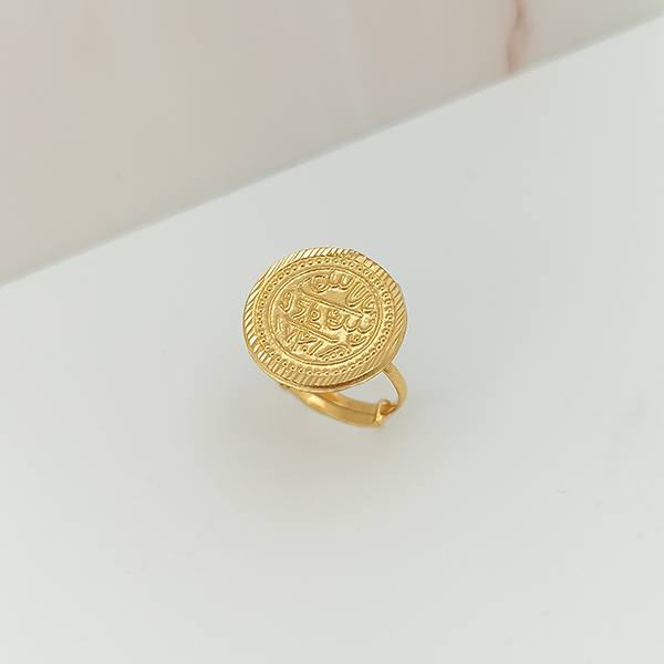 Amazon.com: Ottoman Sultans Signet Ring | 24K Gold Plated 925 Sterling  Silver | Hammered Coin Ring | Anatolian Jewelry | Ancient Ottoman Ring by  Pellada : Handmade Products